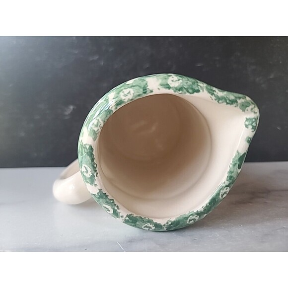 Crock Shop Santa Ana Pansy Flower Pitcher Vintage, READ - Picture 6 of 10